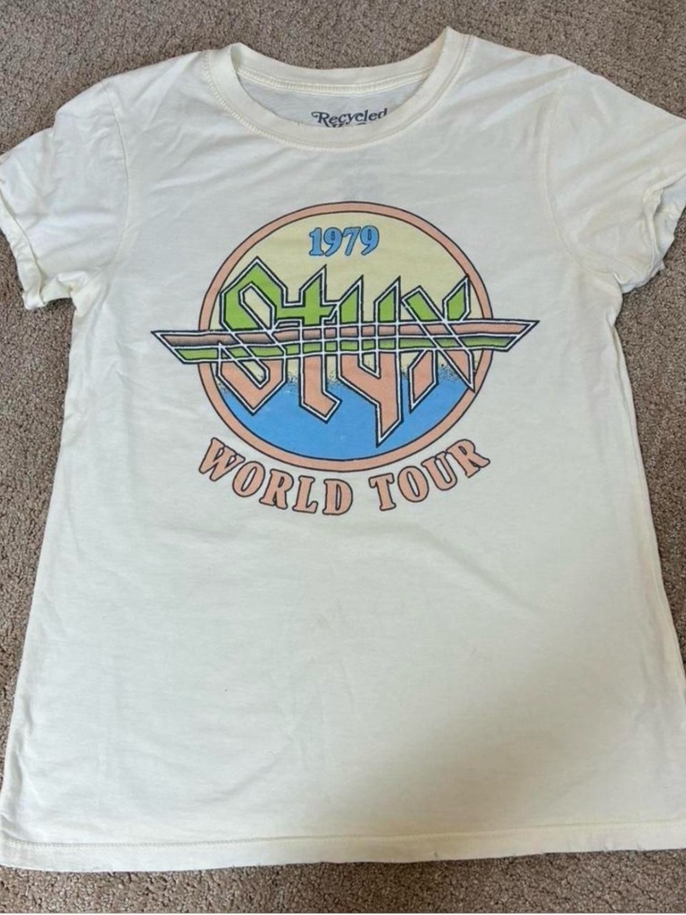 Styx band T Shirt 100% Cotton